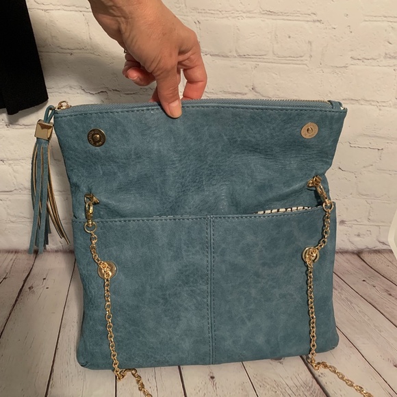Moda Luxe Tiffany Blue Crossbody / Clutch - Picture 9 of 15